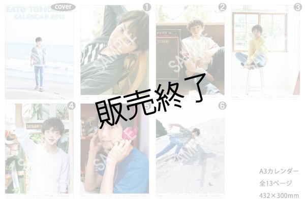 佐藤智広2018年度 A3カレンダー＆卓上カレンダー - slf online-shop