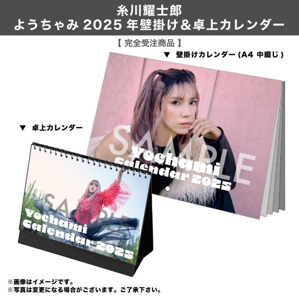 画像1: 糸川耀士郎  ようちゃみ 2025年壁掛け＆卓上カレンダー  【完全受注商品】 (1)